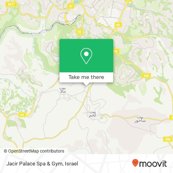 Jacir Palace Spa & Gym map