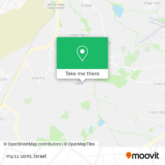 מושב גבעתי map