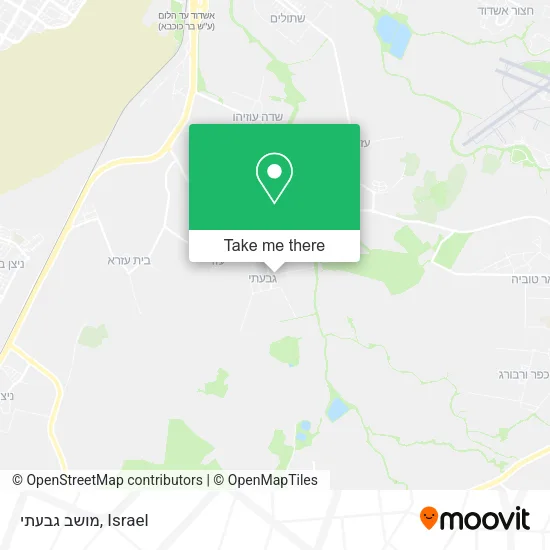 Карта מושב גבעתי