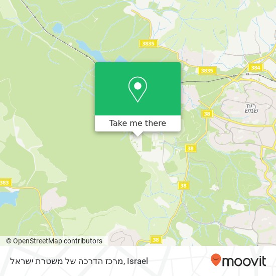 מרכז הדרכה של משטרת ישראל map