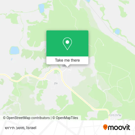 Карта מושב תירוש