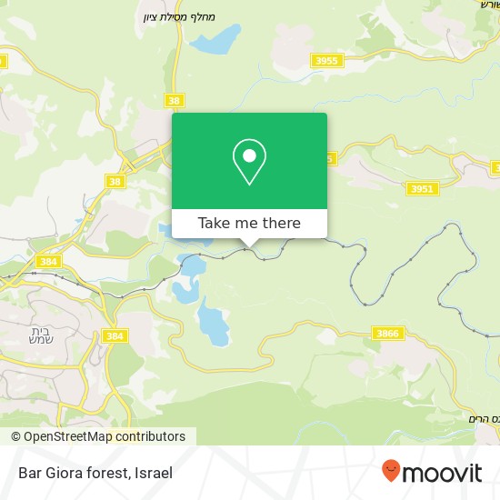 Bar Giora forest map