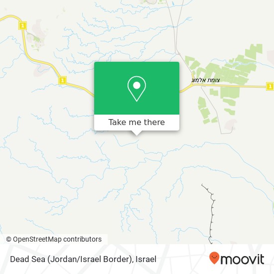 Dead Sea (Jordan / Israel Border) map