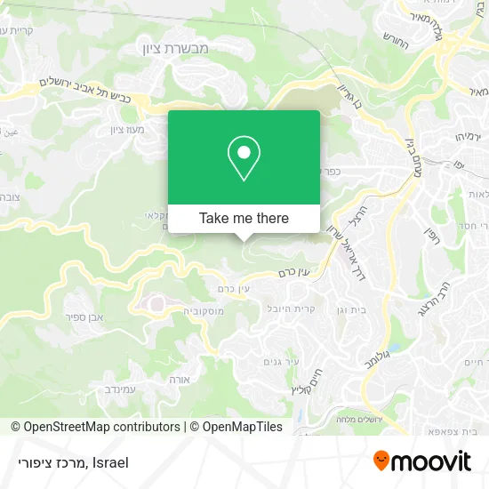 Карта מרכז‏ ‏ציפורי