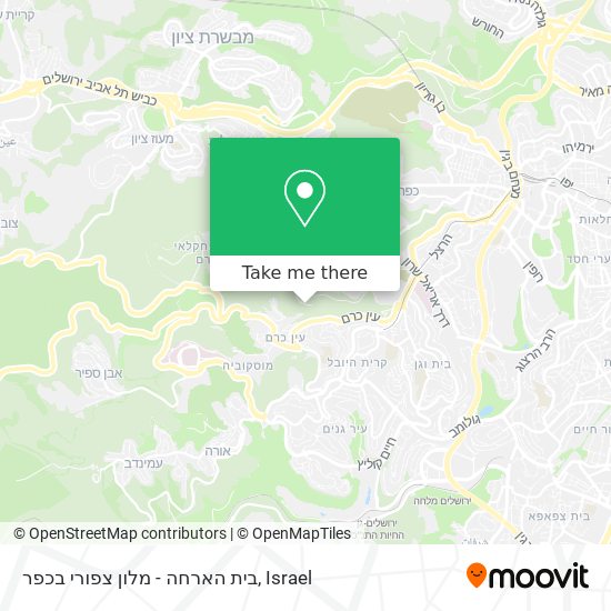 בית הארחה - מלון צפורי בכפר map