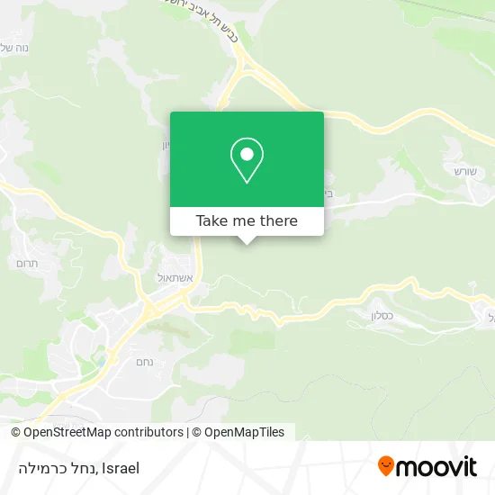 Карта נחל כרמילה