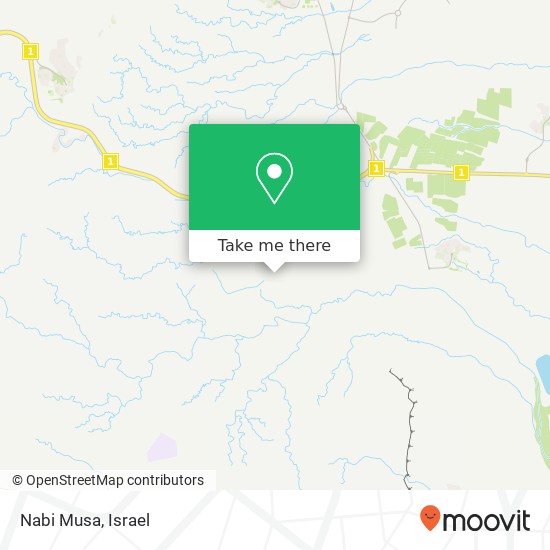 Nabi Musa map