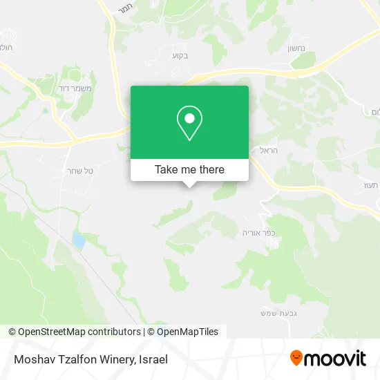 Карта Moshav Tzalfon Winery