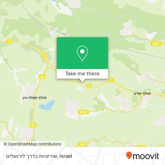 שיריוניות בדרך לירושלים map