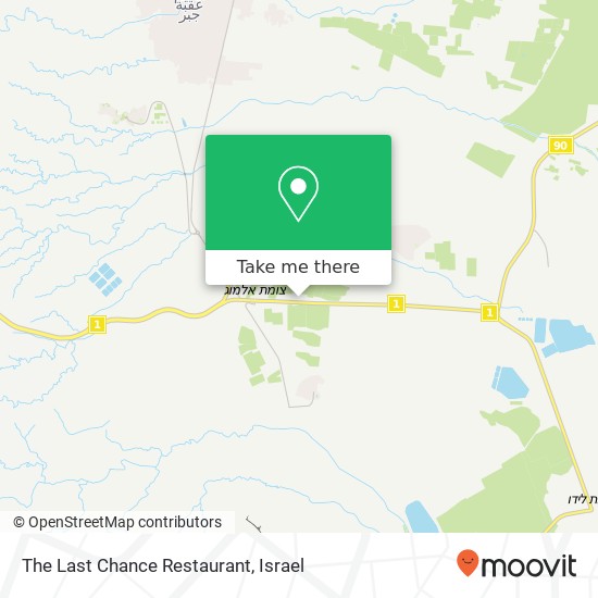 The Last Chance Restaurant map