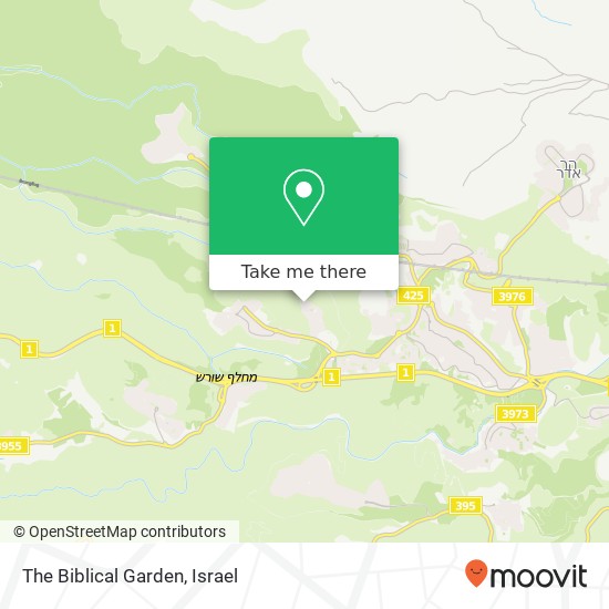 The Biblical Garden map