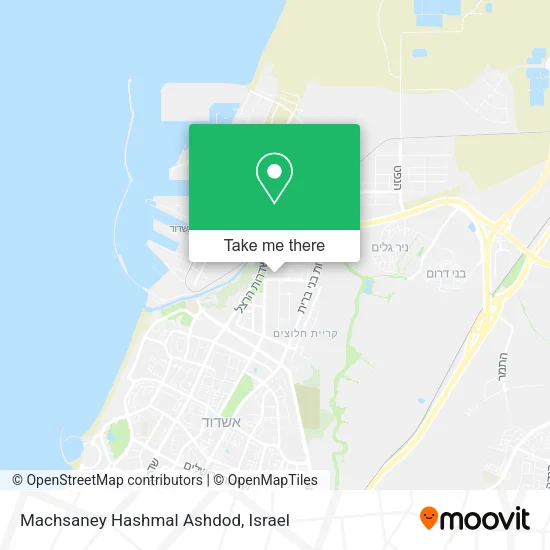 Карта Machsaney Hashmal Ashdod