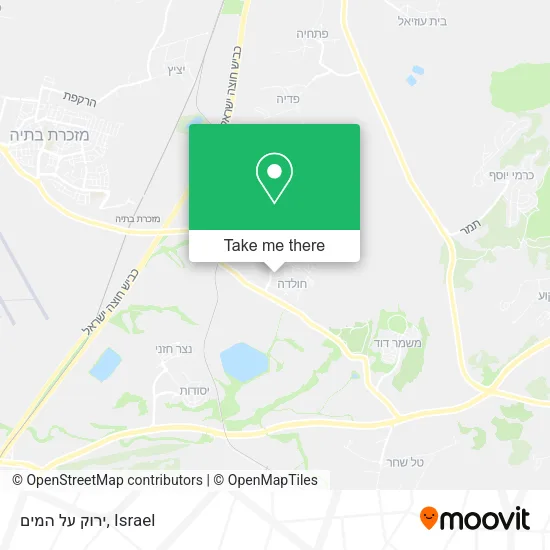 Карта ירוק על המים