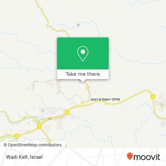 Wadi Kelt map