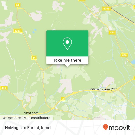 HaMaginim Forest map