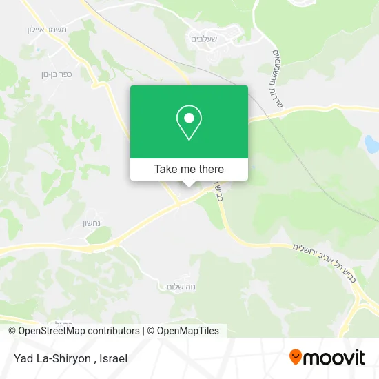 Карта Yad La-Shiryon