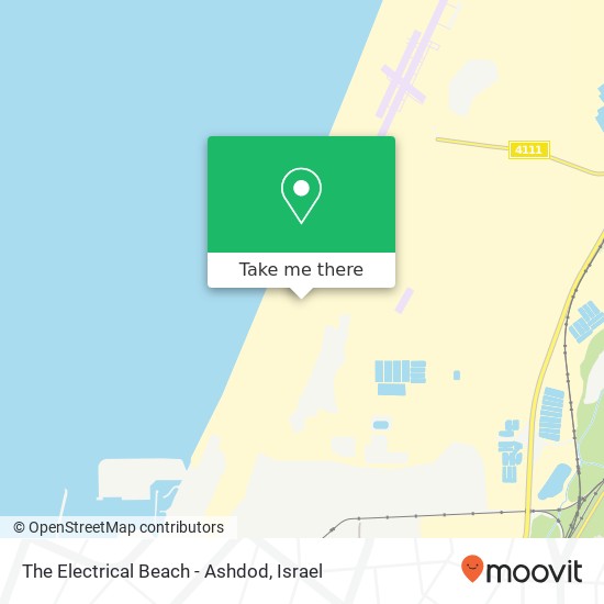 Карта The Electrical Beach - Ashdod