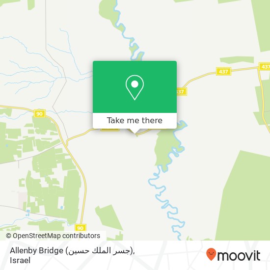 Allenby Bridge (جسر الملك حسين) map