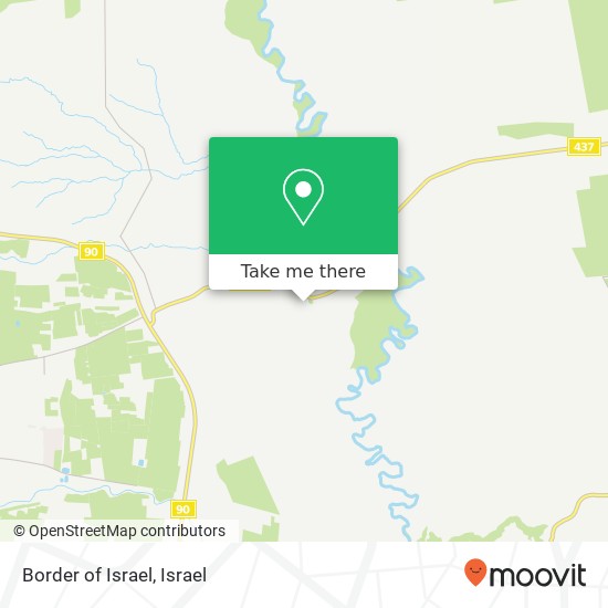 Border of Israel map