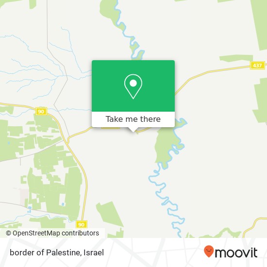 Карта border of Palestine