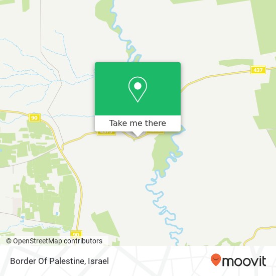 Карта Border Of Palestine