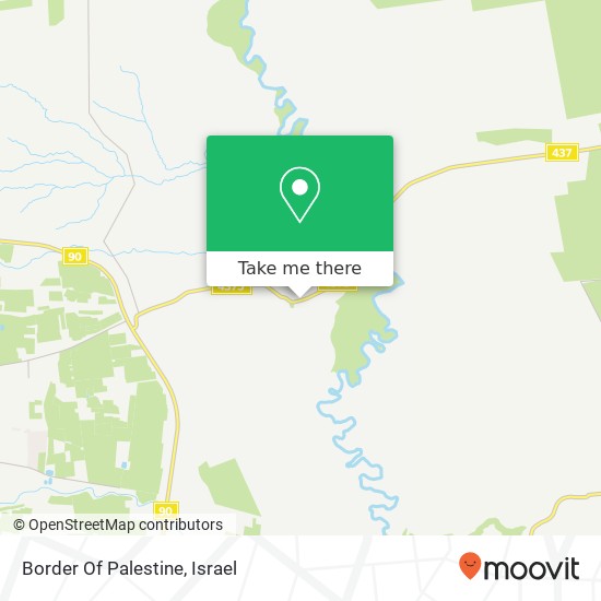 Border Of Palestine map