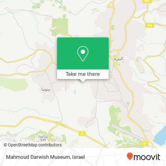 Карта Mahmoud Darwish Museum