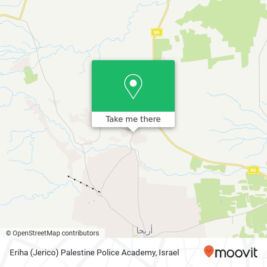 Карта Eriha (Jerico) Palestine Police Academy