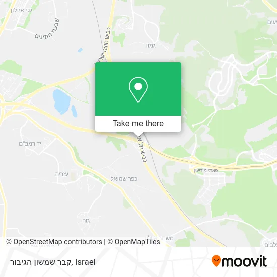 Карта קבר שמשון הגיבור