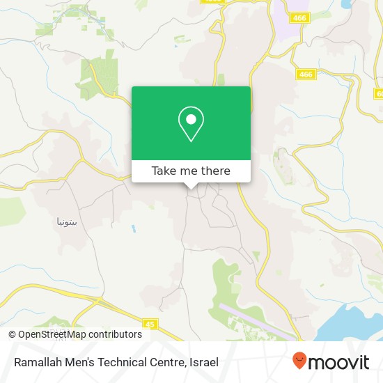 Карта Ramallah Men's Technical Centre