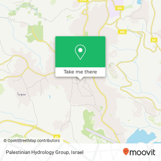 Карта Palestinian Hydrology Group
