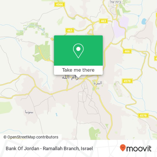 Bank Of Jordan - Ramallah Branch map