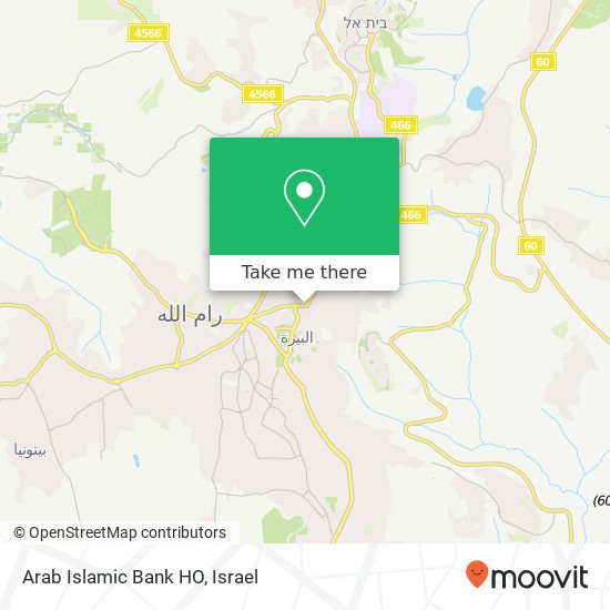 Arab Islamic Bank HO map
