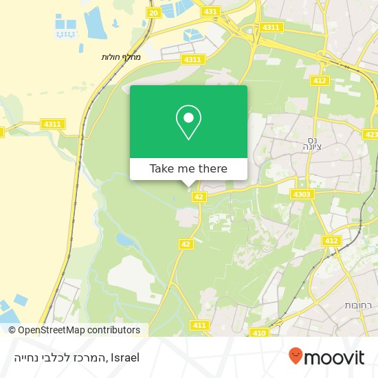 המרכז לכלבי נחייה map