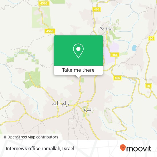 Internews office ramallah map