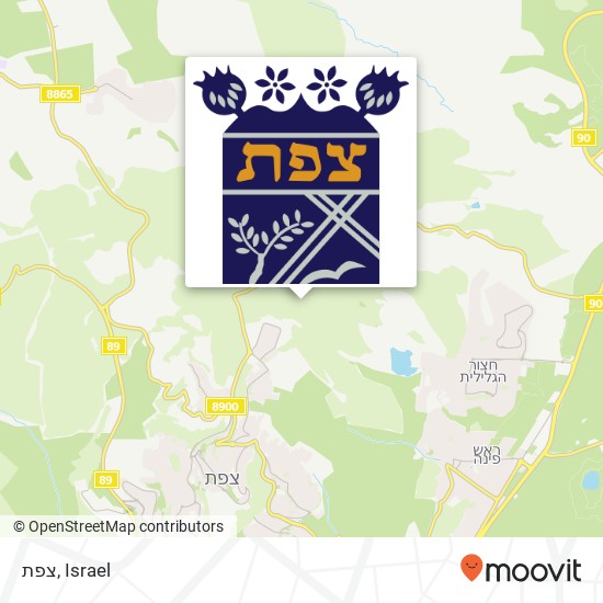 צפת map