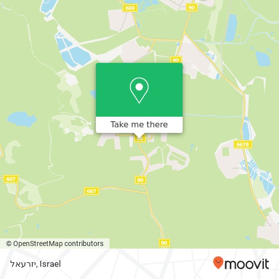 יזרעאל map