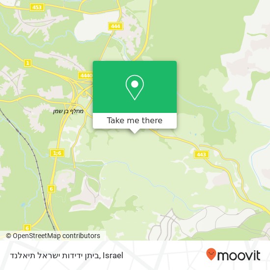 Карта ביתן ידידות ישראל תיאלנד