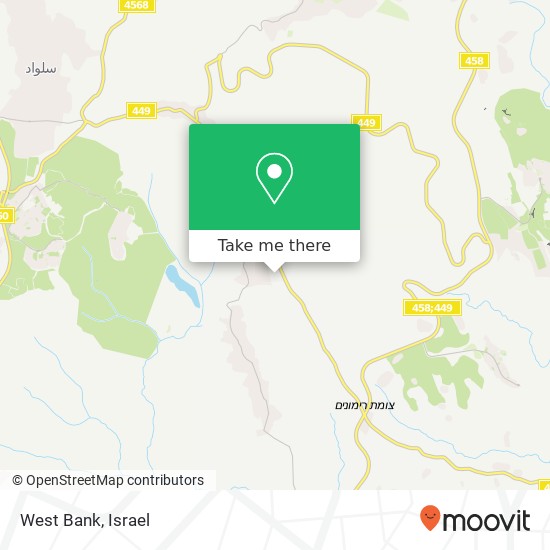 West Bank map