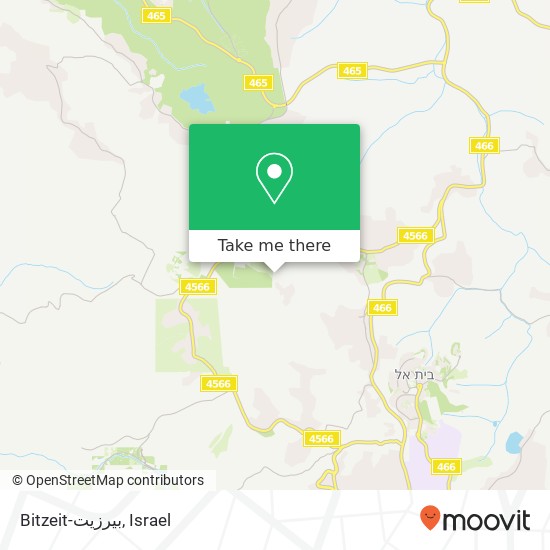 Bitzeit-بيرزيت map