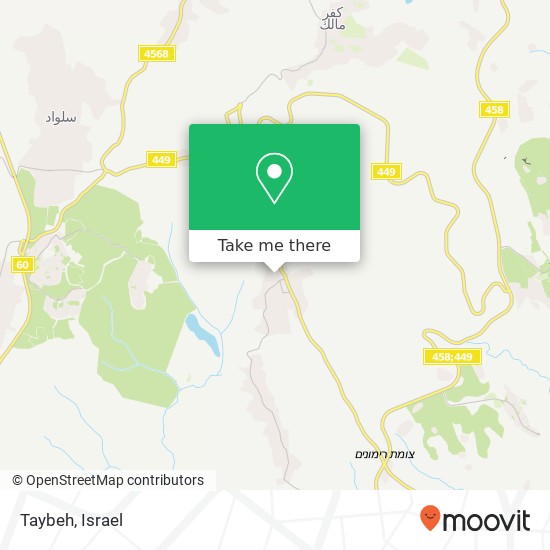 Карта Taybeh