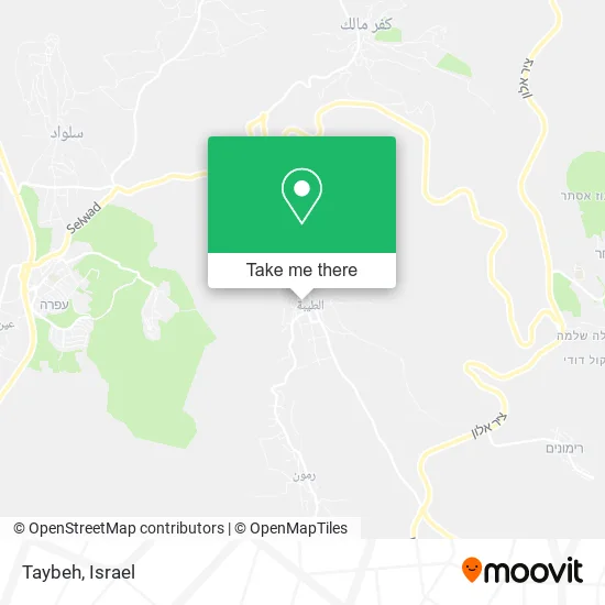 Карта Taybeh