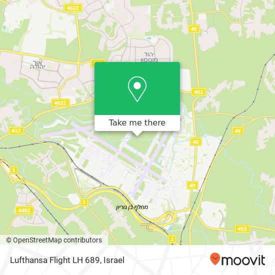 Карта Lufthansa Flight LH 689