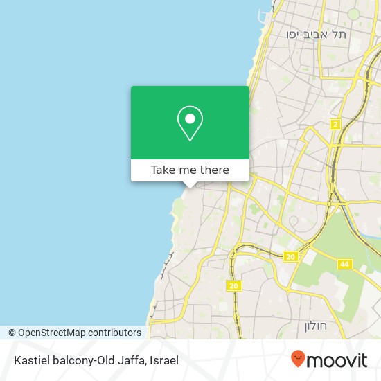 Kastiel balcony-Old Jaffa map