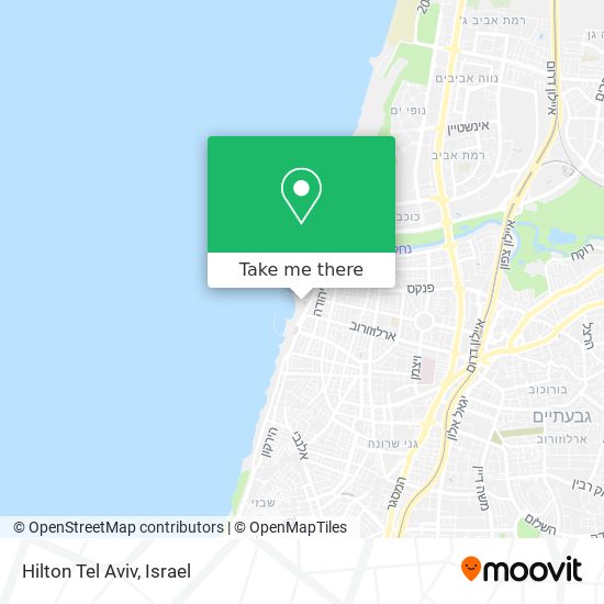Карта Hilton Tel Aviv