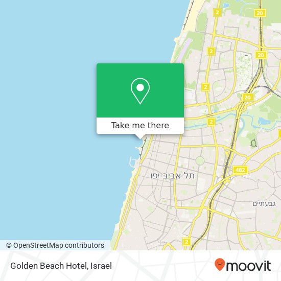 Golden Beach Hotel map