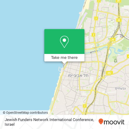 Карта Jewish Funders Network International Conference
