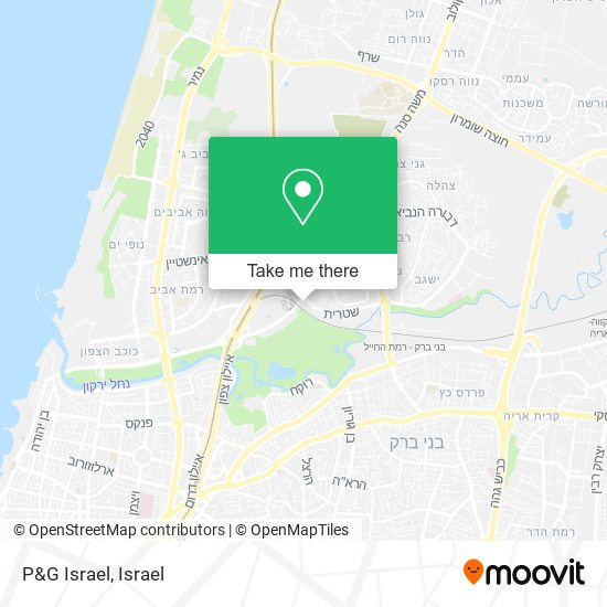 P&G Israel map