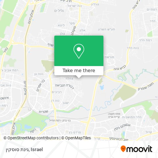 גינת סוסקין map