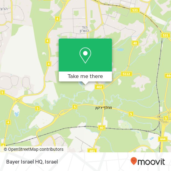 Bayer Israel HQ map